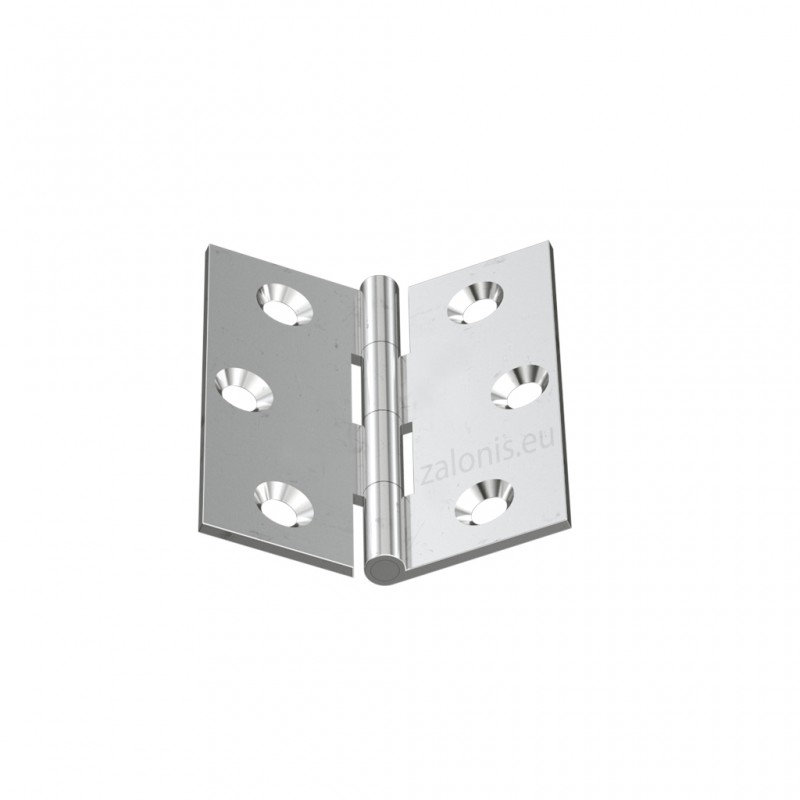 NICKEL PLATED BRASS FLAT HINGE 40x35 ITALY